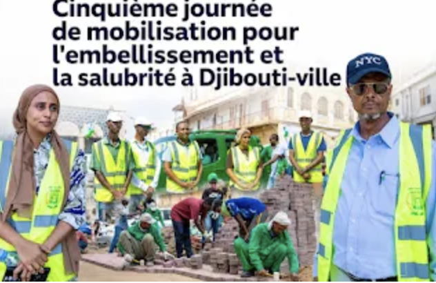 Cinquième journée de mobilisation pour l'embellissement et la salubrité à Djibouti-ville